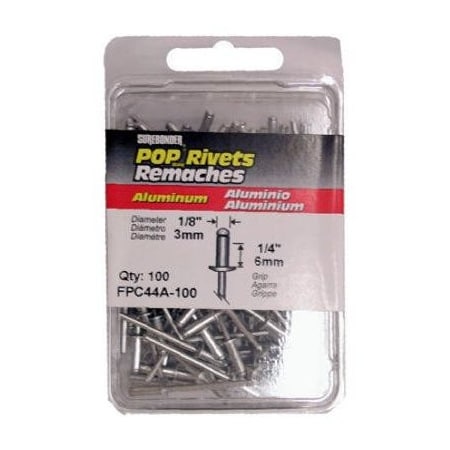 Fpc 100PK MED ALU Rivet FPC44A-100